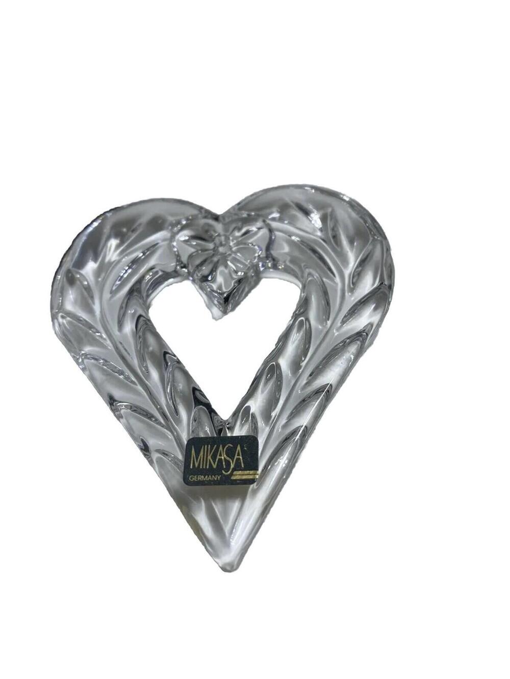 Mikasa Crystal Ornament Heart Joyous Collection Germany
